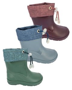 Kleinkinder Regenstiefel Basic mit leichtem Warmfutter